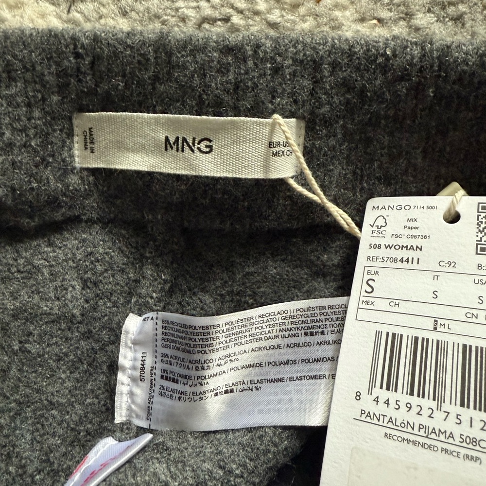 Mango Women PANTS size S color grey - Picture 3 of 8